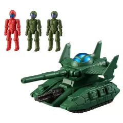 【中古】食玩 トレーディングフィギュア 5.マゼラアタック＆パイロット3体 「機動戦士ガンダム マイクロウォーズ」