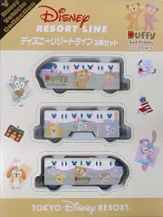【中古】トミカ ディズニーリゾートライン Duffy and Friends ver.(ホワイト×グレー) 3両セット 「トミカ ディズニービークルコレクション」 東京ディズニーリゾート限定 