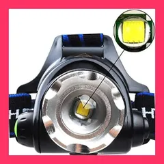 【スタッフおすすめ！】Ameelie ledライト 電池式 ヘッドライト 超軽量 小型 3点灯モード 防水 ズーム機能 角度調整 2000ルーメン 単三電池対応 夜釣り 夜間 作業灯 防災 登山 ランニング アウトドアに適応 （電池別売）