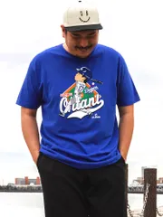 半袖 Tシャツ NEW ERA ニューエラ 大きいサイズ メンズ 大谷翔平 ロサンゼルス ドジャース バッティング トップス シャツ MLB メジャーリーグベースボール ブルー