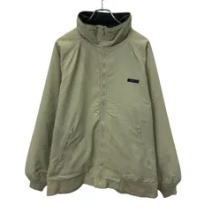 LANDS'END ジャケット L オフホワイト系 ランズエンド ジップアップ 裏地フリース 切替 ワンポイント 古着卸 アメリカ仕入 a709-5863のサムネイル