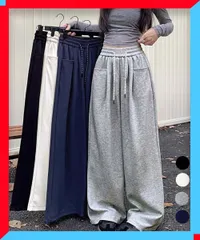 新品 ワイドシルエットスウェットパンツ レディース 新作 イージーパンツ フルレングス ダンス 【送料無料】