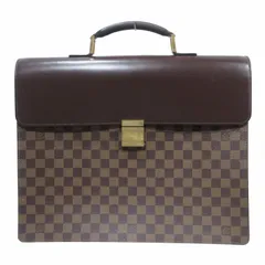 ルイヴィトン LOUIS VUITTON アルトナPM ダミエ エベヌ N53315 ブリーフケース ビジネスバッグ 切替 レザー 茶 ブラウン ☆AA★のサムネイル