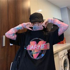 【1点のみ✨】タイダイ柄シアートップス シースルーインナー カラーインナー