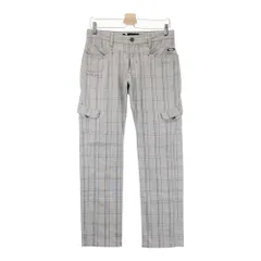 サイズ：32 OAKLEY オークリー  ストレッチカーゴパンツ スカル刺繍 チェック柄 グレー系 [240101454572] ゴルフウェア メンズ ストスト