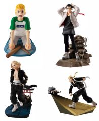 [중고] 트레이딩 피규어 전 4종 세트 [쁘띠 라마 시리즈 도쿄 리벤저즈 TOMAN HEROIC SCENES]