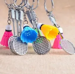 バドミントン　キーホルダー　シャトル　ラケット　スポーツ チャーム