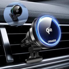車載ワイヤレス充電器 Mag-Safe対応 冷却ファン付 急速充電 取付簡単
