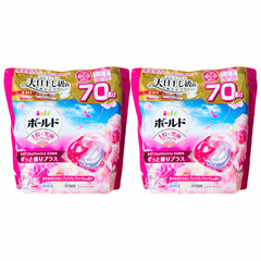 ボールド ジェルボール 4in1 華やかおひさまとプレミアムブロッサムの香り 洗濯洗剤 詰替え 70個入り 2個セット 北海道沖縄配送不可