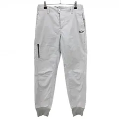 オークリー ジョガーパンツ ライトグレー 総柄地模様 レディース L ゴルフウェア 2023年モデル Oakley
