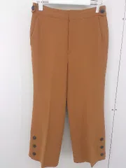 ◇ DES PRES デプレ 裾ボタン ワイド パンツ サイズ34 ブラウン レディース  【中古】 【1205310008091】