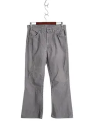 【お得なクーポン配布中!】 80s USA製 リーバイス 646 コーデュロイ フレア パンツ メンズ 33 30 / 古着 ヴィンテージ ベルボトム スリム 細畝 42 TALON 細身 グレー