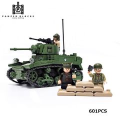 ESシリーズ アメリカ M3スチュアート ブロック戦車 601PCS