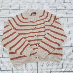 ◇ ⊇ DAY CLOSET デイ クローゼット ボーダー 長袖 ニット カーディガン 表記なし ライトベージュ系 レディース E  【1509300009984】