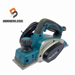 ☆中古品☆makita マキタ 100V 82mm 電気カンナ KP0800A コード式 電動かんな 切削加工 木材加工 電動工具 111122のサムネイル