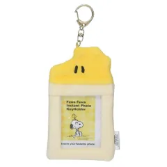 【メール便】スヌーピー カードケース ふわふわインスタントフォトキーホルダー ウッドストック ピーナッツ エスケイジャパン カードホルダー バッグチャーム キャラクター グッズ 