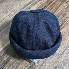 BETON CIRE ベトンシレ MIKI デニム フィッシャーマンキャップ ロールキャップ 帽子 フランス製 インディゴ ブルー Made in France