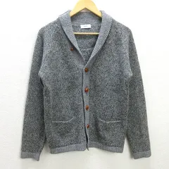 G■シップス/SHIPS ショールカラーカーディガン/ウール【M】灰/men's/23【中古】■