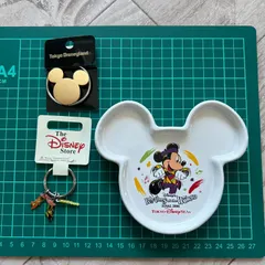 ディズニーグッズ　3点　まとめセット！プレート/キーホルダー/チップとデール/ミッキー：ディズニーシー　ディズニーストア