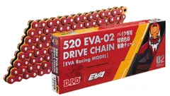 DIDチェーン EVA Racingコラボチェーン 520EVA-02 120L RED/ORANGE カシメ(ZB) ヱヴァンゲリヲン/EVANGELION