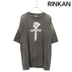 セントマイケル  25SS  SM-HR1-0000-001 FISTプリントTシャツ メンズ XXL