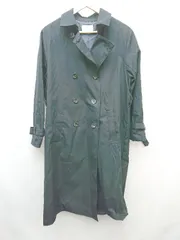 ◇ ◎ GLACIER グラシア シンプル 通勤 通学 長袖 トレンチ コート サイズ L ブラック レディース P  【1304100016824】