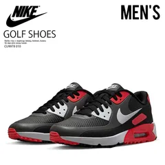 NIKE (ナイキ) AIR MAX 90 G (エア マックス 90 G) 定番 ローカット スパイクレス ゴルフ シューズ スニーカー タイプ ハイテク カジュアル 軽量 防水 タウンユース 普段使い スポーツ メンズ ブラック CU9978 010