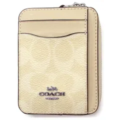 【新品 未使用】コーチ コインケース COACH アウトレット シグネチャー カラー ブロック キャンバス ジップ カードケース 小銭入れ CW883 SVMN0