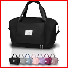 【迅速】cg ボストンバッグ 旅行バッグ 3 折り畳み 拡張 大容量 軽量 キャリーオンバッグ メンズ レディース 修学旅行 ウトド 機内持ち込み １泊 ２泊 ブラック