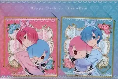 【中古】紙製品 ラム＆レム 色紙セット ラムとレムの誕生日生活2022ver. 「Re：ゼロから始める異世界生活 Re：ゼロから始めるラムとレムの誕生日生活2022」