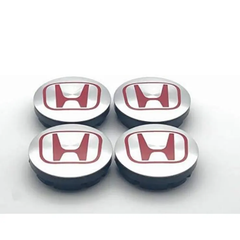 【HAOOM ホンダ ホイールセンターキャップ 56mm（4個セット・赤字）】 🚗🔴