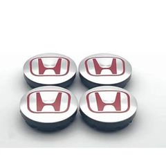【HAOOM ホンダ ホイールセンターキャップ 56mm（4個セット・赤字）】 🚗🔴