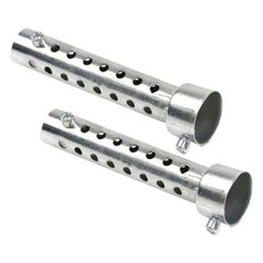 新品 Crown Doris 汎用 バイク インナーサイレンサー 2本セット 消音器 マフラー用 静音 35mm シルバー