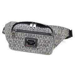 ドルチェ＆ガッバーナ Dolce&Gabbana ボディバッグ ウエストポーチ ロゴ ファニーパック BM2218 グレー