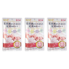 【3個セット】魅せ足コスメPREMIUM(プレミアム) 25mL×2枚入　美容液から生まれた足裏角質ケア