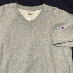 新品 未使用 Champion スウェット トレーナー レディース チャンピオン　　Vネック シモフリボディ 目付き Cマーク 刺繍 タグ付き YL1420 オックスフォードグレー ワンポイント