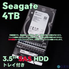 Seagate 3.5インチHDD(SAS) 4TB ST4000NM0023 SAS接続 トレイ付き 動作中古品【SG4Tsas-a5t】