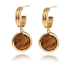 【人気商品】人気 レディース 金属アレルギー対応 リング ピアス 18金earrings women WICKM復古的な気質ピアス イヤリング つけっぱなし ゆれる 大人