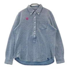 サイズ：0 PEARLY GATES パーリーゲイツ  長袖ポロシャツ ボタンダウン  ネイビー系 [240101470247] ゴルフウェア レディース ストスト