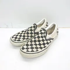◇ VANS ヴァンズ V98CLA チェック柄 スニーカー サイズ表記なし ベージュ ブラック レディース E  【1407180041431】