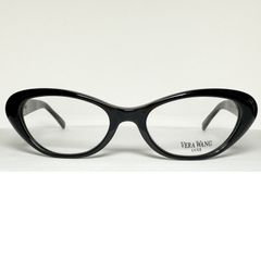 Vera Wang ヴェラ・ウォン 正規新品 イタリア製 Fox型 メガネ / 米国ブランド / 黒 / レディース