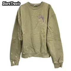 中古美品　Dior×Travis　カクタス　スウェット　ペンキ加工　Sのサムネイル