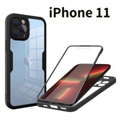 【SHOPS W】iPhone11 スマホケース 黒 クリア シンプル 軽量 耐衝撃 透明 おしゃれ シンプル E031