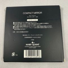 ☆フォローで全商品5％オフ☆【開封のみ】MARY QUANT(マリークヮント) コンパクト ミラー ブラック　卓上ミラー 鏡 折り畳み