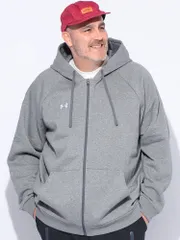 UNDER ARMOUR (アンダーアーマー) LOOSE ワンポイントロゴ 裏起毛 ライバルフリース フルジップ パーカー
