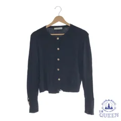 ☆美品☆ ZARA ザラ カーディガン ニット トップス 長袖 ボタン シンプル おしゃれ レディース ブラック S 901-5187 送料無料 古着