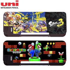 スプラトゥーン3 スーパーマリオブラザーズ 三菱鉛筆 2ドア 筆箱 ペンケース 新入学 小学生