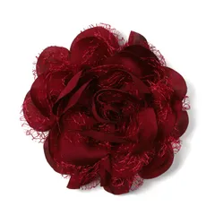 [ティグロス] TIGLOSS コサージュ 花 フラワー 飾り 大きめ ブローチ 卒業式 入学式 セレモニー フォーマル ジャケット スーツ ギフト 結婚式 お呼ばれ ドレス パーティー クリック ピン おしゃれ 10種 専用BOX付（ワイン [ワインレッド]