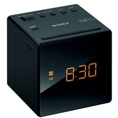 ソニー クロックラジオ ICF-C1 : FM/AM/ワイドFM対応 おやすみタイマー ブラック ICF-C1 B [ブラック] [単品]