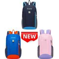 ✨新品✨リュック 防水 軽量 13L バックパック 男女兼用 通学 遠足 ハイキング アウトドア 多機能 ポケット充実 反射素材 安全夜間対応 小型 コンパクト デイパック カラフル おしゃれ 39x25x11cm Znamei